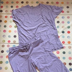 Beyond Yoga Lavender Two-Piece Lounge Set